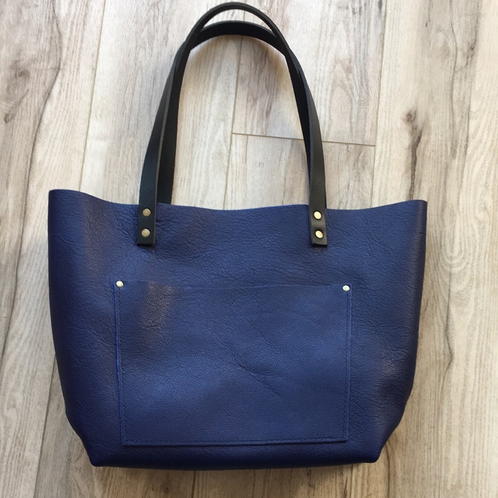 PLG Large Classic Tote Cobalt with Black Handles - Picture 1 of 4